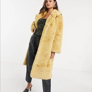 Longer Length Faux Fur Coat